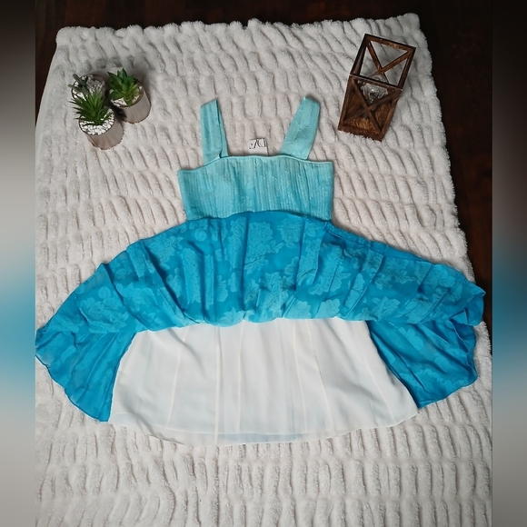 Diane Von Furstenberg Blue Ombre Dress - Picture 4 of 12